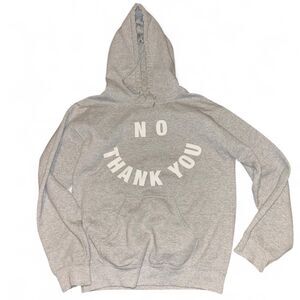 Linda Fine Gold - ALF Women's Grey Hoodie "No Thank You" - L